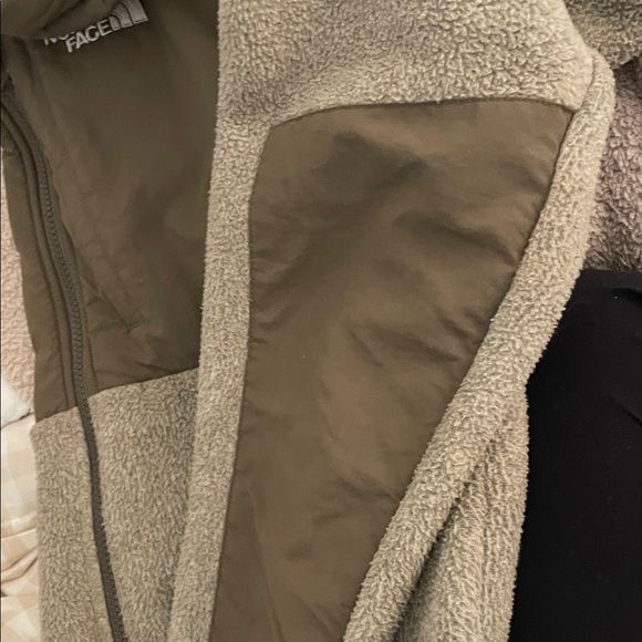 The North Face Khaki Gray Fleece Jacket sz S - Picture 5 of 8